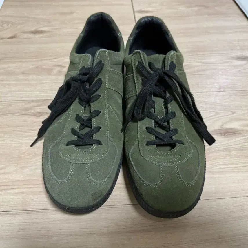 [BUNJANG] Spao Suede German Army Sneakers Khaki Size 280 / 슈펜 스웨이드 카키 280 독일군 스니커즈