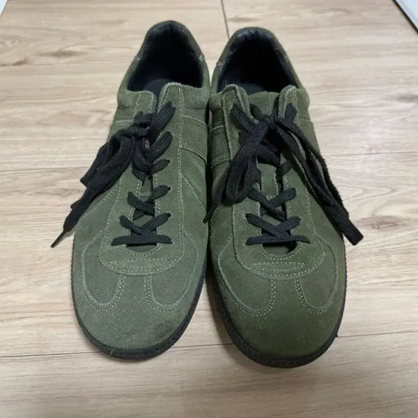 [BUNJANG] Spao Suede German Army Sneakers Khaki Size 280 / 슈펜 스웨이드 카키 280 독일군 스니커즈