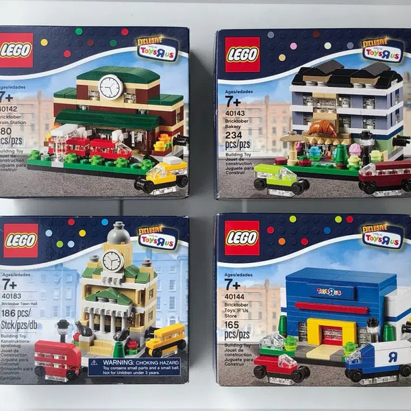 [BUNJANG] LEGO Bricktober 4-Set Bundle (Train Station, Bakery, Town Hall, TRU Store) / 레고 브릭토버 4종 세트 (기차역, 베이커리, 타운홀, 토이저러스 스토어)