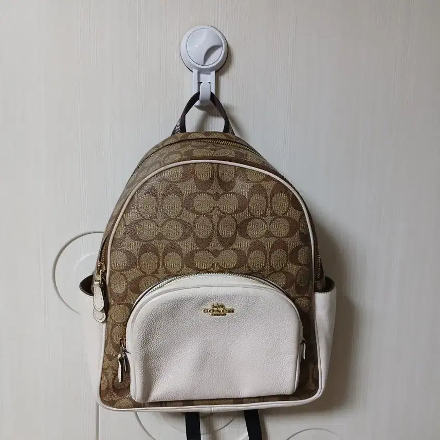 [BUNJANG] Coach Signature Canvas Court Backpack / 코치 시그니처 캔버스 코트 백팩