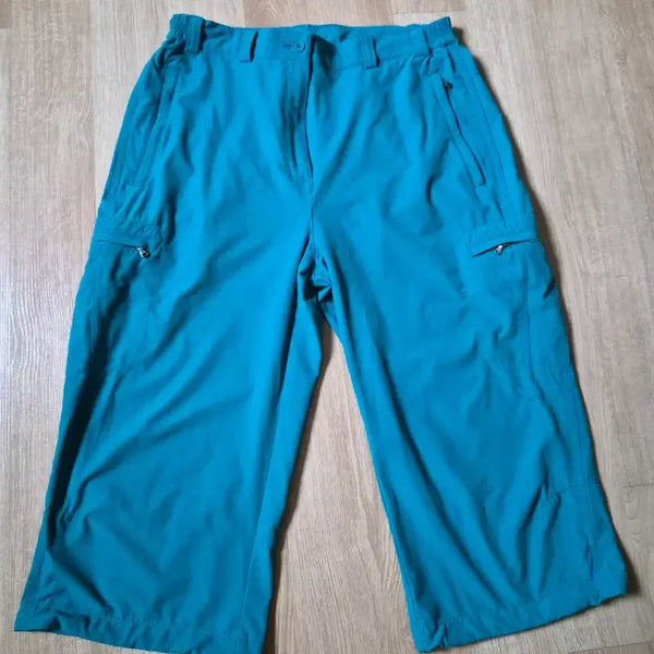 [BUNJANG] Women's 8-Length Teal Functional Lightweight Pants / 여성 8부 청록색 기능성 가벼운 바지