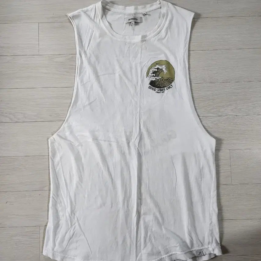 [BUNJANG] Bali Surfing Sleeveless Tank Top T-Shirt / 발리 서핑 민소매 나시 티셔츠