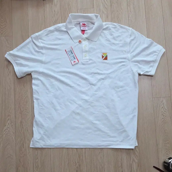 [BUNJANG] Kappa Casual Short Sleeve Polo Shirt Size 110 / 미사용 카파 KAPPA 카라 반팔티 110사이즈 (줄자사진 참고)