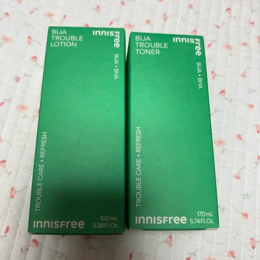 [BUNJANG] Innisfree Bija Trouble Toner & Lotion Set / 이니스프리 비자 트러블 토너 170ml / 로션 100ml