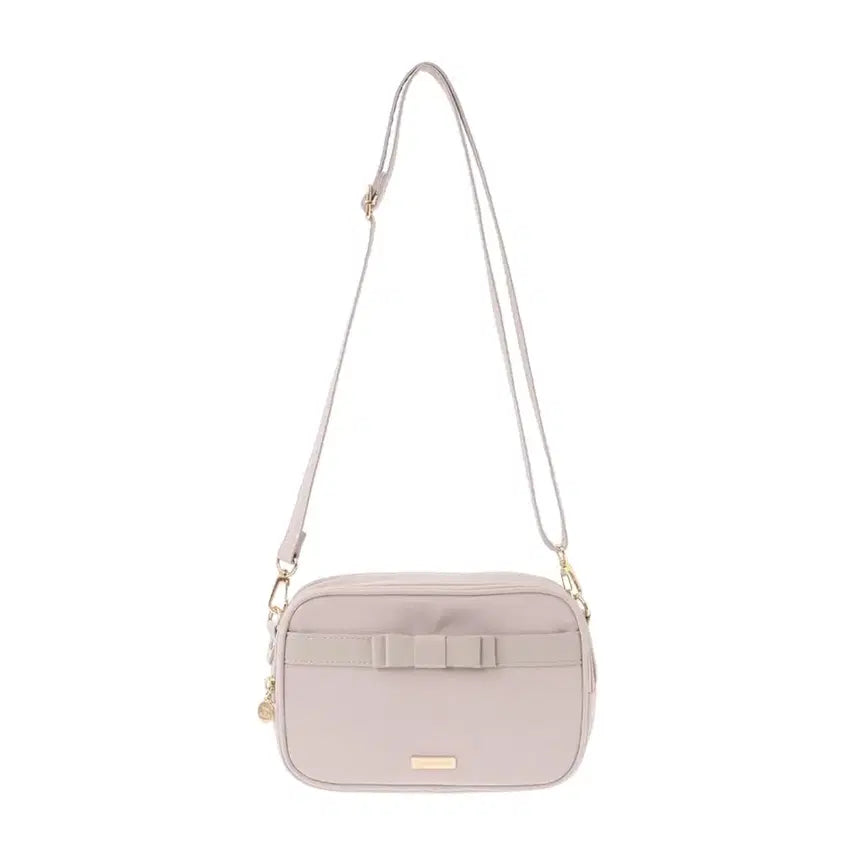 [BUNJANG] Maison de Fleur Ribbon Crossbody Tote Bag Pink / 메종드 플뢰르 리본 크로스백 핑크 양산형 지뢰계 스나 걸리 토트백 교판