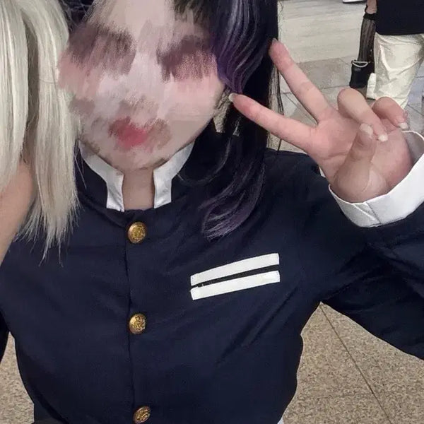 [BUNJANG] Demon Slayer: Kimetsu no Yaiba Shinobu Kocho High-Quality Cosplay Full Set with Wig / 귀멸의칼날 코쵸우 시노부 고퀄 코스프레 풀셋 의상 가발