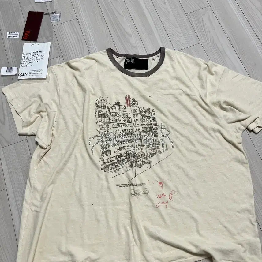 [BUNJANG] Pali Hollywood Chelsea Hotel T-Shirt / 팔리할리우드 첼시호텔 반팔 xl