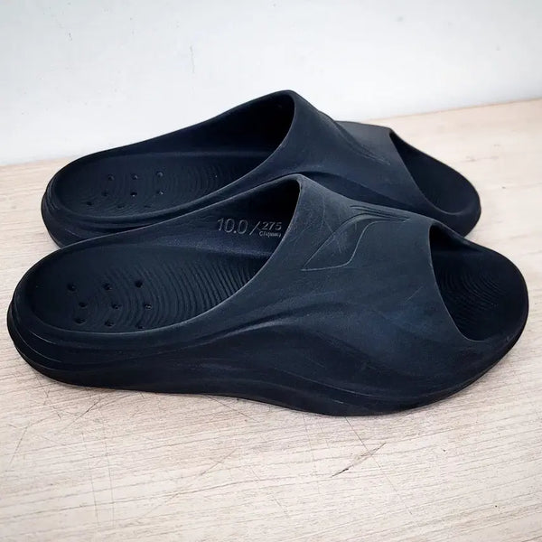 [BUNJANG] Li-Ning Black Slide Sandals Size 275 / 상태 좋은~ 리닝 슬라이드 275 블랙