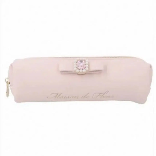 [BUNJANG] Maison de FLEUR Ribbon Pencil Case Pouch Pink Strawberry Milk / 메종드 플뢰르 리본 필통 파우치 핑크 딸기우유 양산형 지뢰계 걸리 스나