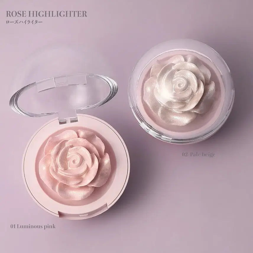 [BUNJANG] Threeppy Rose Highlighter Set / Threeppy 쓰리피 장미 로즈 하이라이터 세트판매