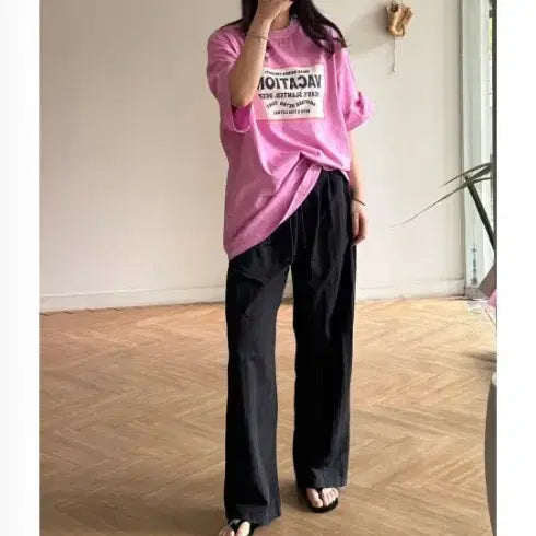 [BUNJANG] Yeonine Pigment Boxy T-Shirt / (새상품)여니네 피그먼트박시티