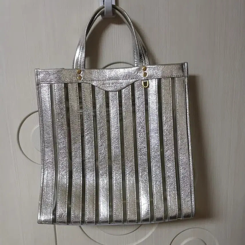 [BUNJANG] Anne Willi Silver Mini Tote Bag / 앤 윌키 실버 여름 미니 토트백