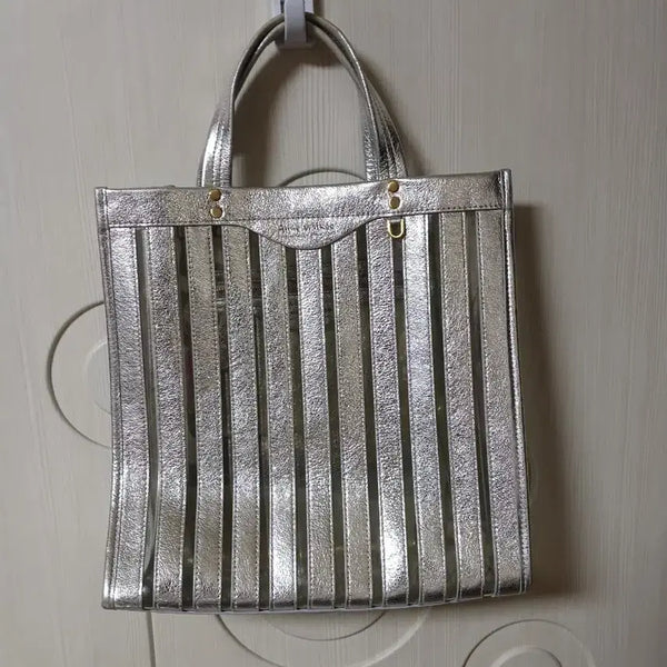 [BUNJANG] Anne Willi Silver Mini Tote Bag / 앤 윌키 실버 여름 미니 토트백