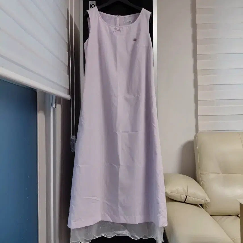 [BUNJANG] On & On Lavender Long Dress Size 66 / (최종) 온앤온 라벤더 연보라 롱원피스 66
