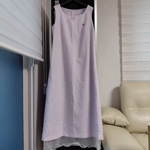 [BUNJANG] On & On Lavender Long Dress Size 66 / (최종) 온앤온 라벤더 연보라 롱원피스 66