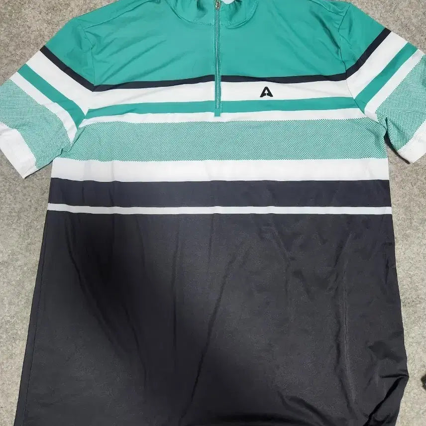 [BUNJANG] A.F. Golf Zip-Up Cooling Short-Sleeve T-Shirt Size 100 / 미사용 //A.F.골프 집업 냉감 반팔티-100추천