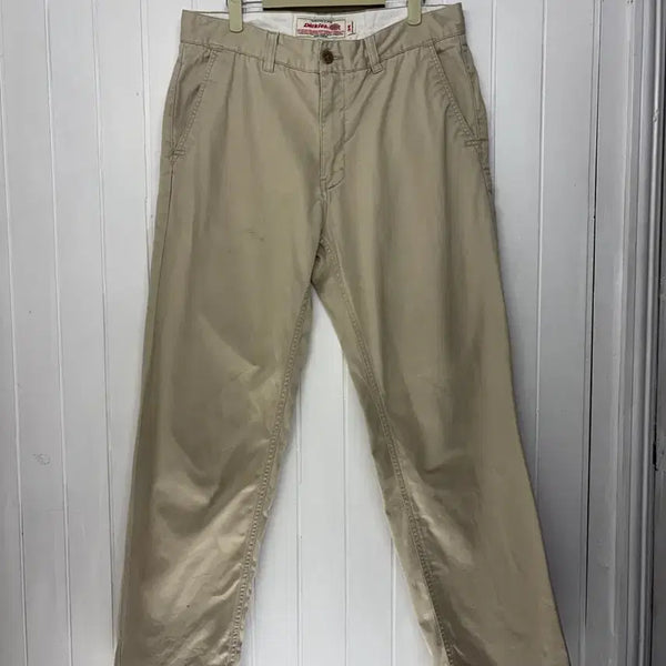 [BUNJANG] Dickies 100% Cotton Chino Work Pants Beige (33-inch Waist) / 디키즈 코튼100 베이지 치노 워크팬츠 남성 33인치 ㅡ0718