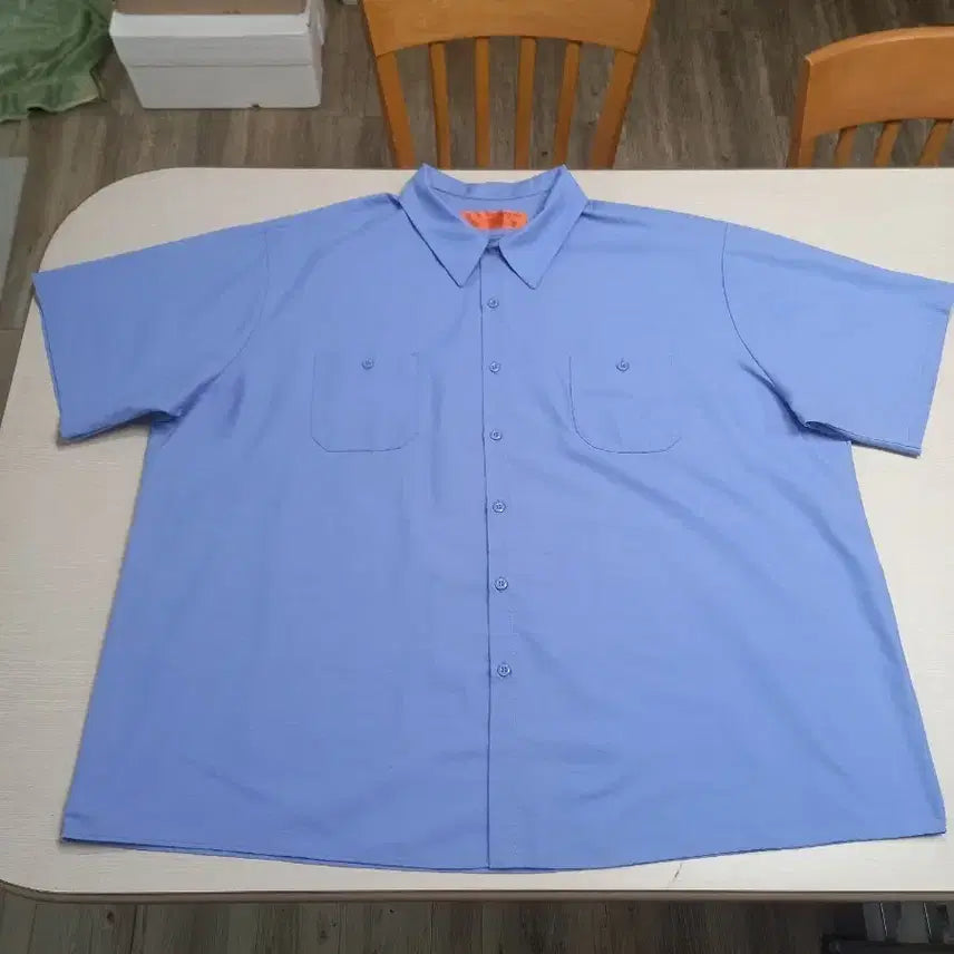 [BUNJANG] Red Kap Short Sleeve Work Shirt Blue 5XL / 5XL RED KAP 반팔 워크셔츠 블루 5XL-01