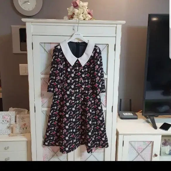 [BUNJANG] Kenneth Lady Flower Pattern Midi Dress / 케네스레이디 플라워 패턴 원피스/55반-정66