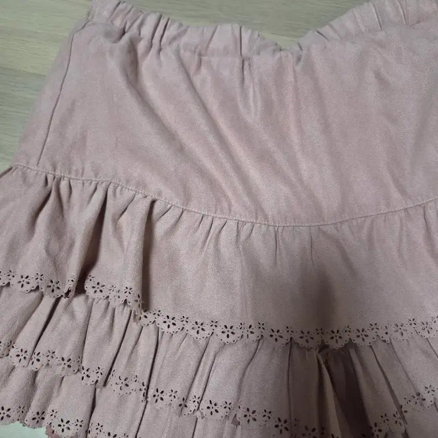 [BUNJANG] Pink Frill Skirt Shorts / 핑크색 프릴 스커트 반바지