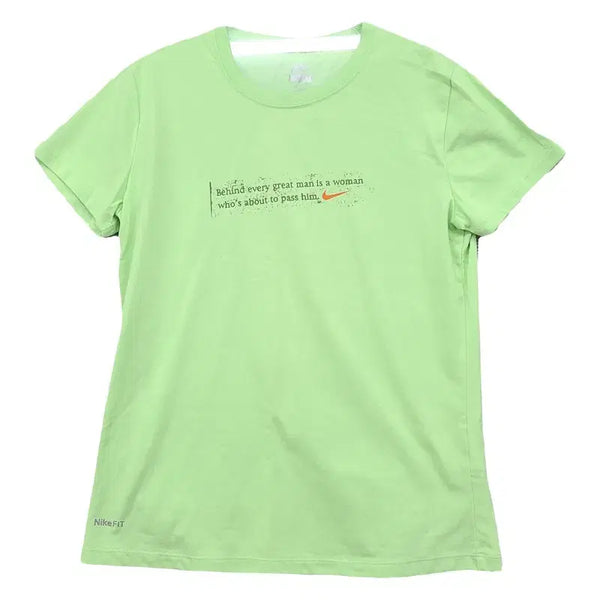 [BUNJANG] Nike Printing Light Green T-shirt M / 나이키 프린팅 라이트 그린 반팔티 M
