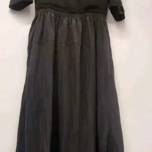 [BUNJANG] SJSJ Colorblock Flare Dress / 44~44반)SJSJ 한섬 배색 플레어 원피스