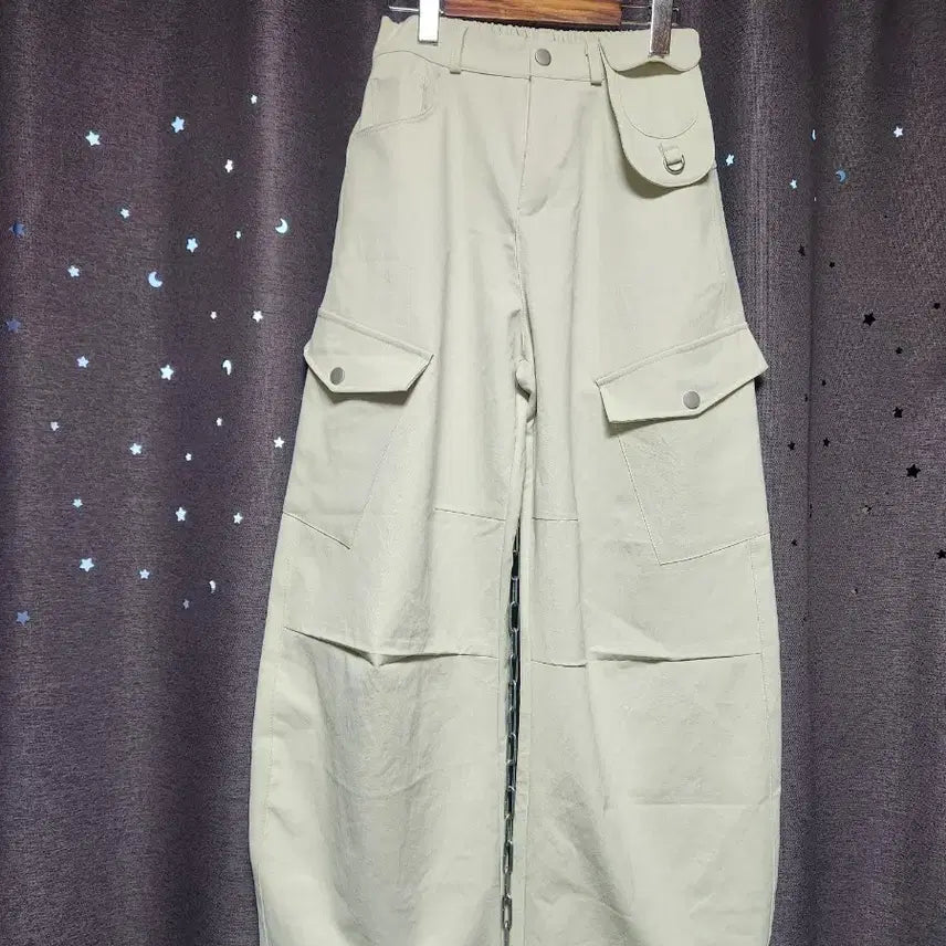 [BUNJANG] Women's Cargo Wide Pants Beige (Unused) / 미사용 //26년 제조 여성 카고 와이드팬츠 베이지 -55추천