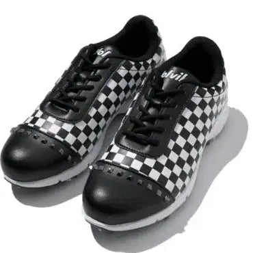 [BUNJANG] Volvik Check Pattern Golf Shoes Black Size 230 / (새상품) 볼빅 체크 패턴  블랙 골프화 230사이즈