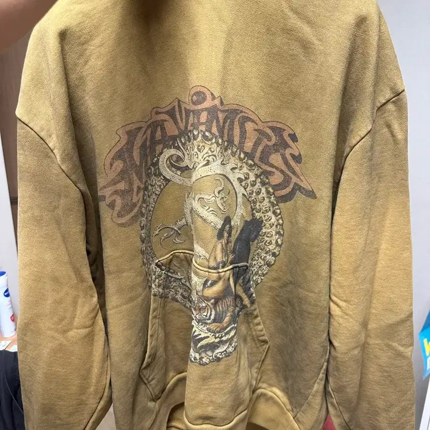 [BUNJANG] Travis Scott GOYANG Merchandise Hoodie XL / 트래비스 스캇 고양 머천 후드 탄 xl