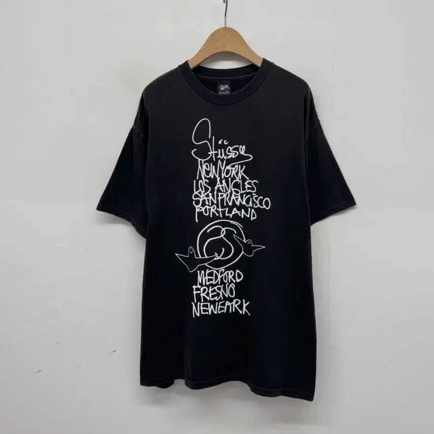 [BUNJANG] 00s Stussy Mark Gonzales City of Gonz T-Shirt / 00s 스투시 마크곤잘레스 티셔츠