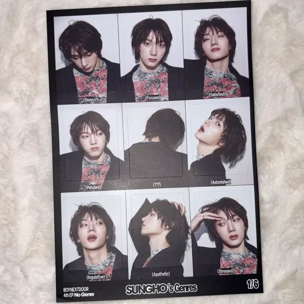 [BUNJANG] BOYNEXTDOOR Sung Ho No Genre Album Sticker Set / 보넥도 성호 스티커 노장르 앨범 구성품