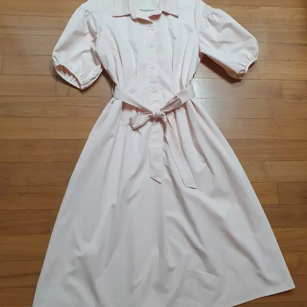 [BUNJANG] One Size Fits All Light Pink Long Dress / 프리사이즈 연분홍 롱원피스