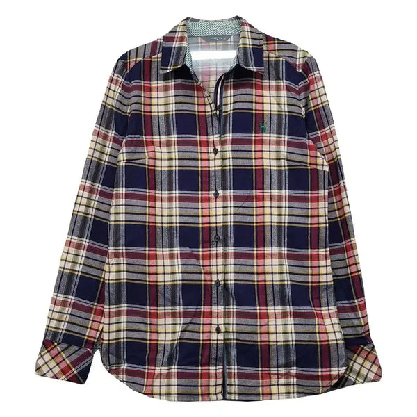 [BUNJANG] HAZZYS Checked Multicolored Shirt / 해지스 체크 다채색 셔츠 85-160
