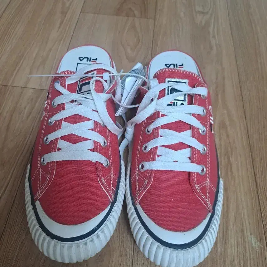 [BUNJANG] FILA Sandals Red White Size 240 / FILA슬리퍼240새상품
