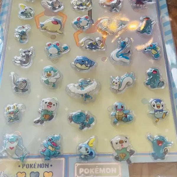 [BUNJANG] Pokemon Metamon Playground Bubble Sticker Blue Collection / 메타몽 놀이터 포켓몬 버블스티커 블루 컬렉션