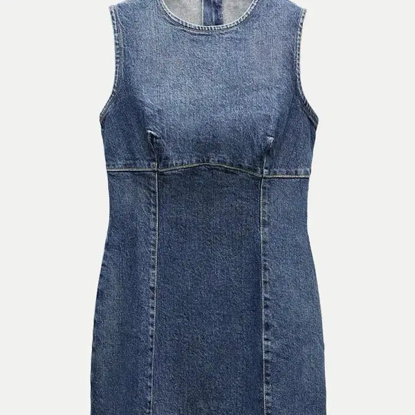 [BUNJANG] Zara Denim Sleeveless Dress / 자라 zara 데님 원피스 청원피스 레이어드 나시