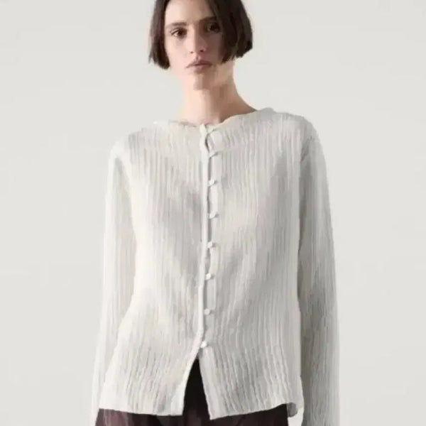 [BUNJANG] Massimo Dutti Semi Sheer Loose Fit Shirt Small / 마시모두띠 가디건 스몰 새상품