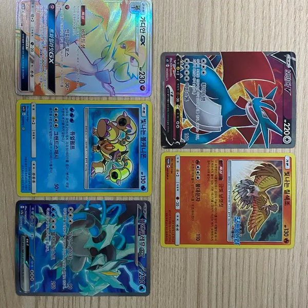 [BUNJANG] Pokemon Cards Bundle: Rayquaza V, Gardevoir GX, Volcanion, Lugia, Black Kyurem EX / 포켓몬카드 보만다v 가디안gx 빛나는 볼케니온 빛나는 칠색조 블랙큐레무ex 일괄판매