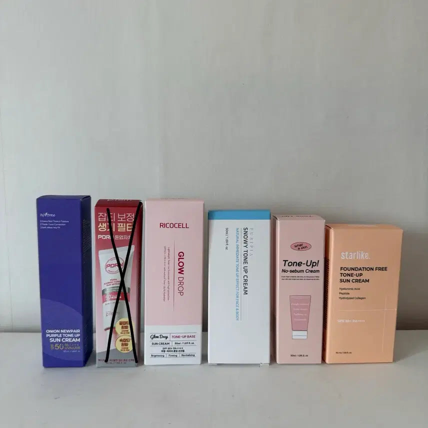 [BUNJANG] Isntree, Make P:rem, Ricocell, Puripia, Wadern, Starlike Tone-Up Sun Cream / [톤업] 이즈앤트리 메이크프렘 리코셀 퓨리피아 와더스킨 톤업 크림 선크림