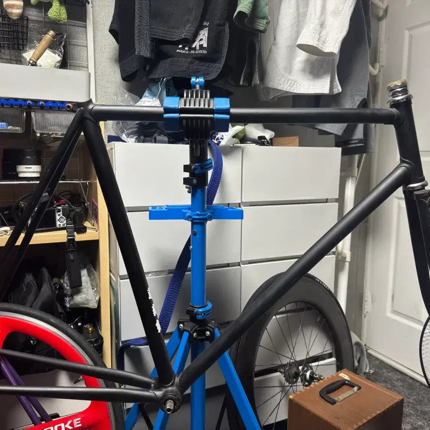 [BUNJANG] LSD Track Bicycle Frame Set - Matte Black / LSD 경륜 픽시 프레임셋