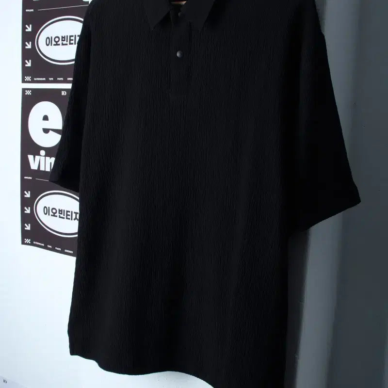 [BUNJANG] Mind Bridge Short Sleeve Collar T-shirt Plain Lightweight Black (L-XL) / (L-XL) 마인드브릿지 반팔 카라 티셔츠 무지 경량 블랙-H35309