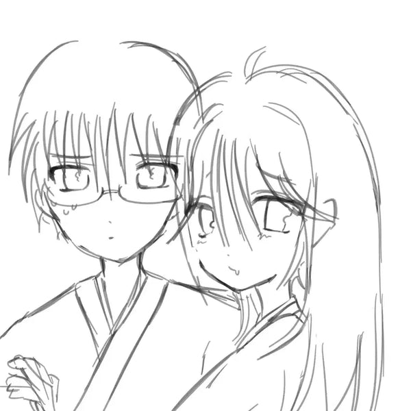 [BUNJANG] Bust Commission (Black & White Shading) / 0.25 반신 커미션
