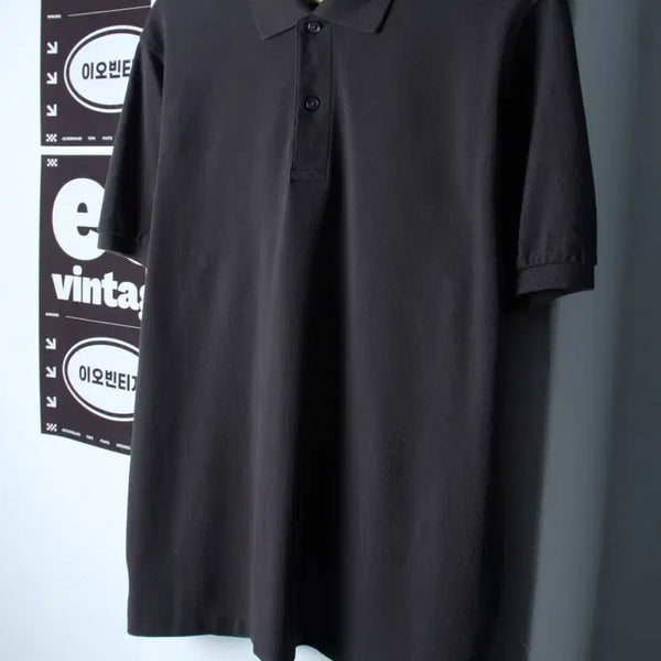 [BUNJANG] TOPTEN 2XL Charcoal Plain Basic Short-Sleeve Polo T-Shirt / (2XL) 탑텐 반팔 카라 티셔츠 빅사이즈 차콜 무지 기본-H35310