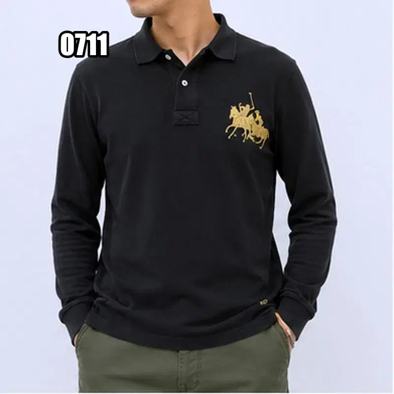 [BUNJANG] Polo Ralph Lauren Black Gold Big Pony Long Sleeve Polo Shirt XL / XL 폴로 랄프로렌 블랙 골드 빅포니 긴팔 카라티