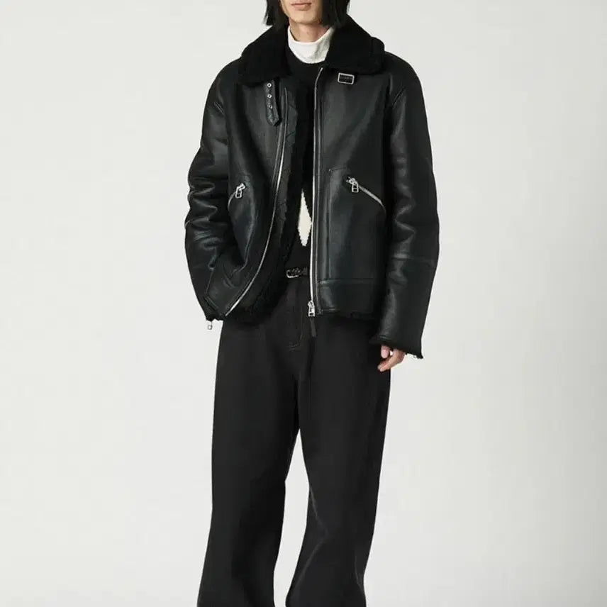 [BUNJANG] VIVASTUDIO Real Leather Shearling B3 Bomber Jacket M / [새상품] 비바스튜디오 리얼 무스탕 램스킨  M
