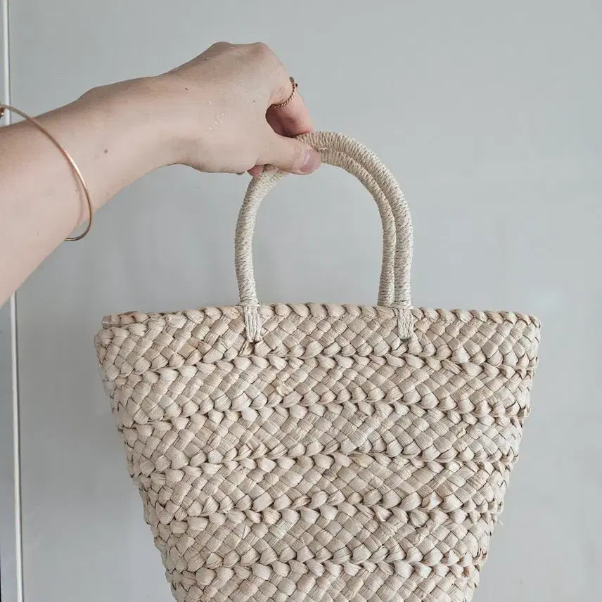 [BUNJANG] Rattan Dot Tote Bag / 새상품)라탄 도트백
