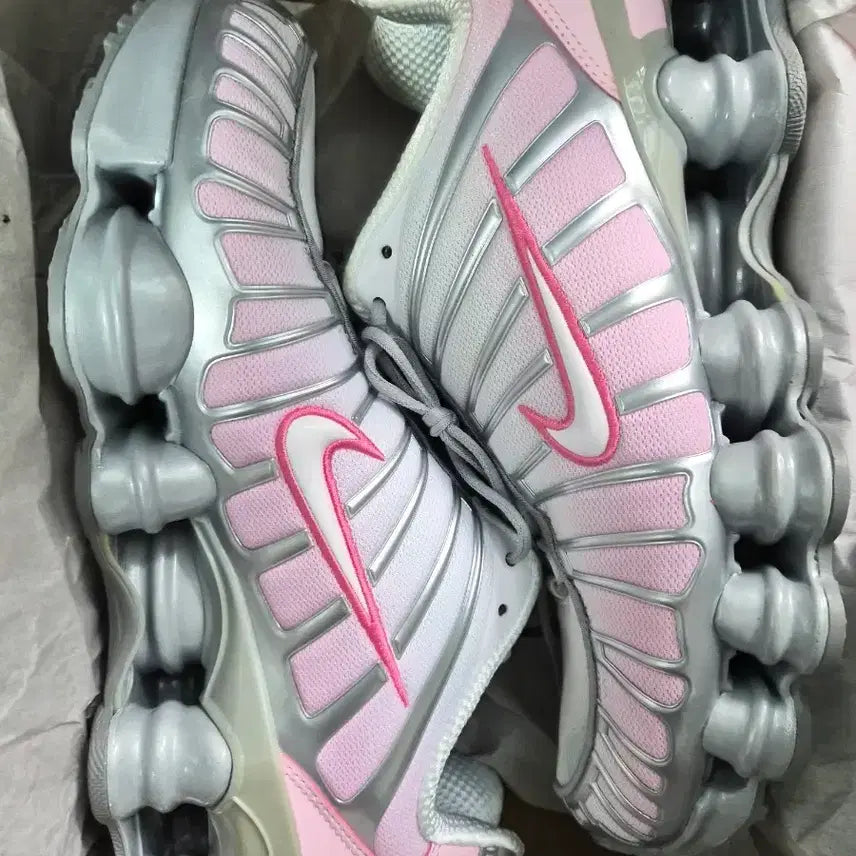 [BUNJANG] Nike Shox TL Metallic Platinum Pink Foam Shoes / 나이키 샥스 TL 메탈릭 플래티넘 핑크 폼