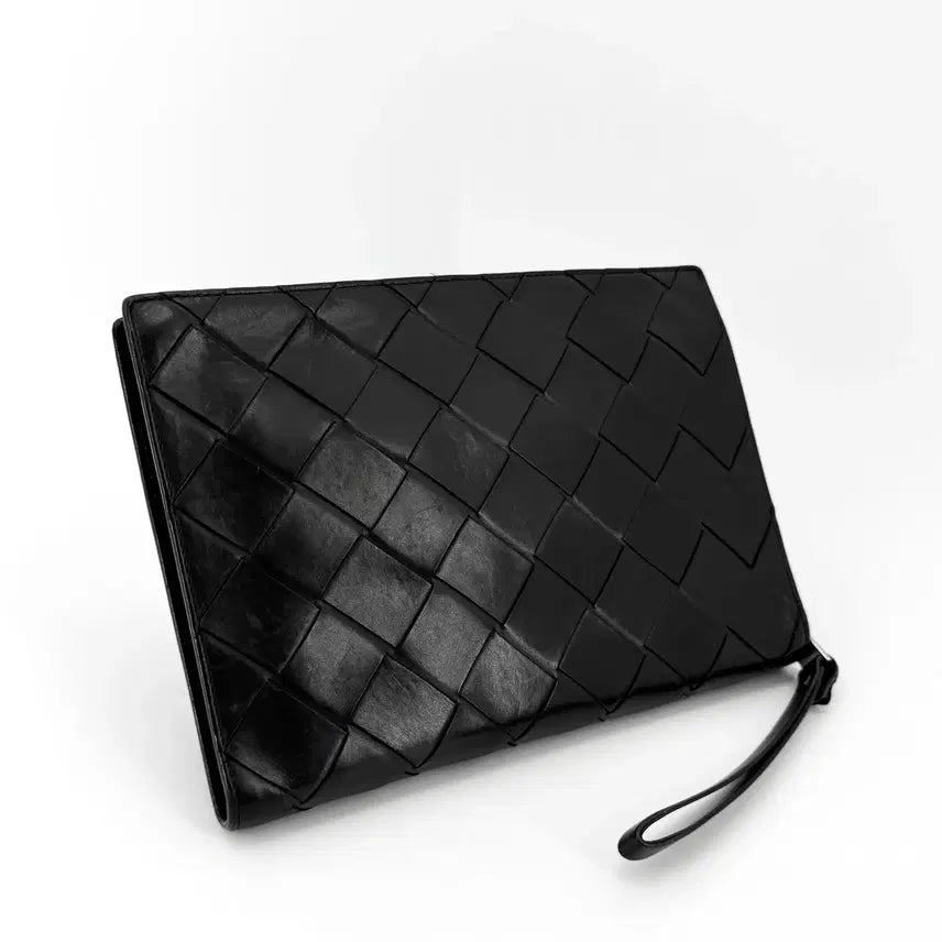 [BUNJANG] Bottega Veneta Nappa Intrecciato Woven Small Document Case Clutch 629134 / 보테가베네타 나파 우븐 도큐먼트 케이스 클러치 629134
