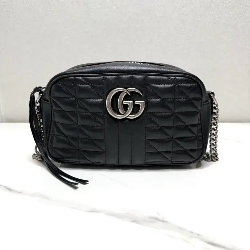 [BUNJANG] Gucci Marmont Matelassé Small Chain Bag Silver Hardware / (EVENT)구찌 마몽 마틀라세 스몰 체인백 은장
