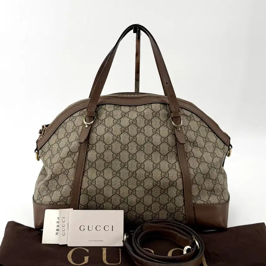 [BUNJANG] Gucci Brown PVC Shoulder Bag 309614 / 구찌 브라운 PVC 숄더백 309614